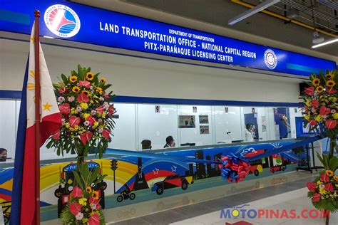 LTO Licensing Center in PITX now open .